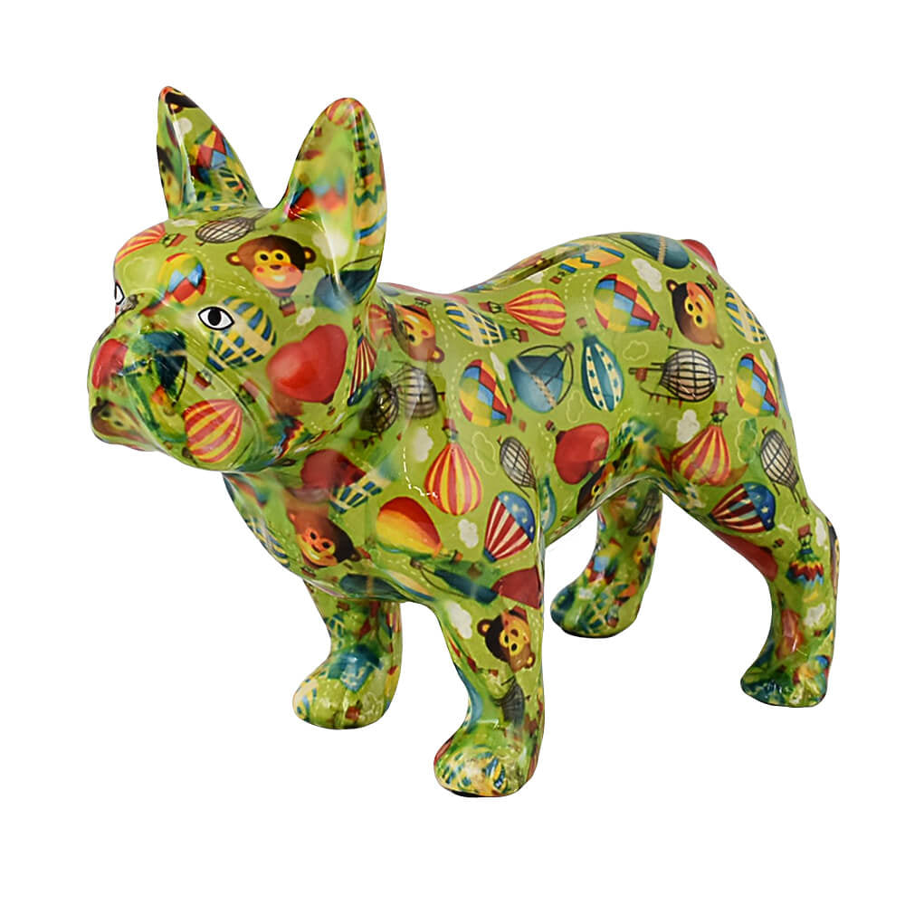 Decoratiune ceramica Buldog francez Jack h19.2 cm