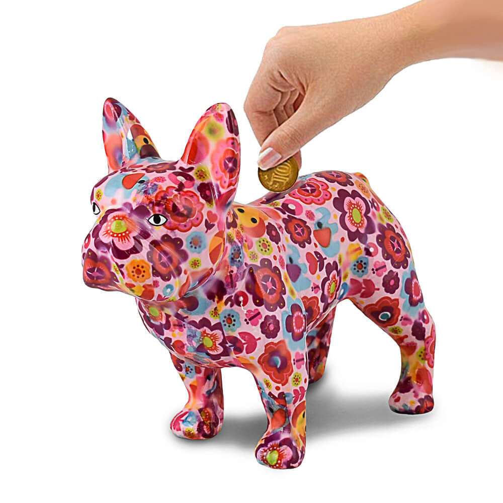 Decoratiune ceramica Buldog francez Jack h19.2 cm
