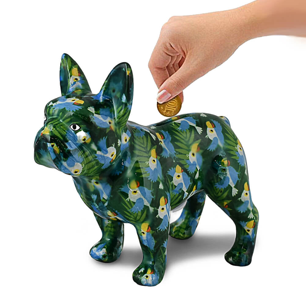 Decoratiune ceramica Buldog francez Jack h19.2 cm