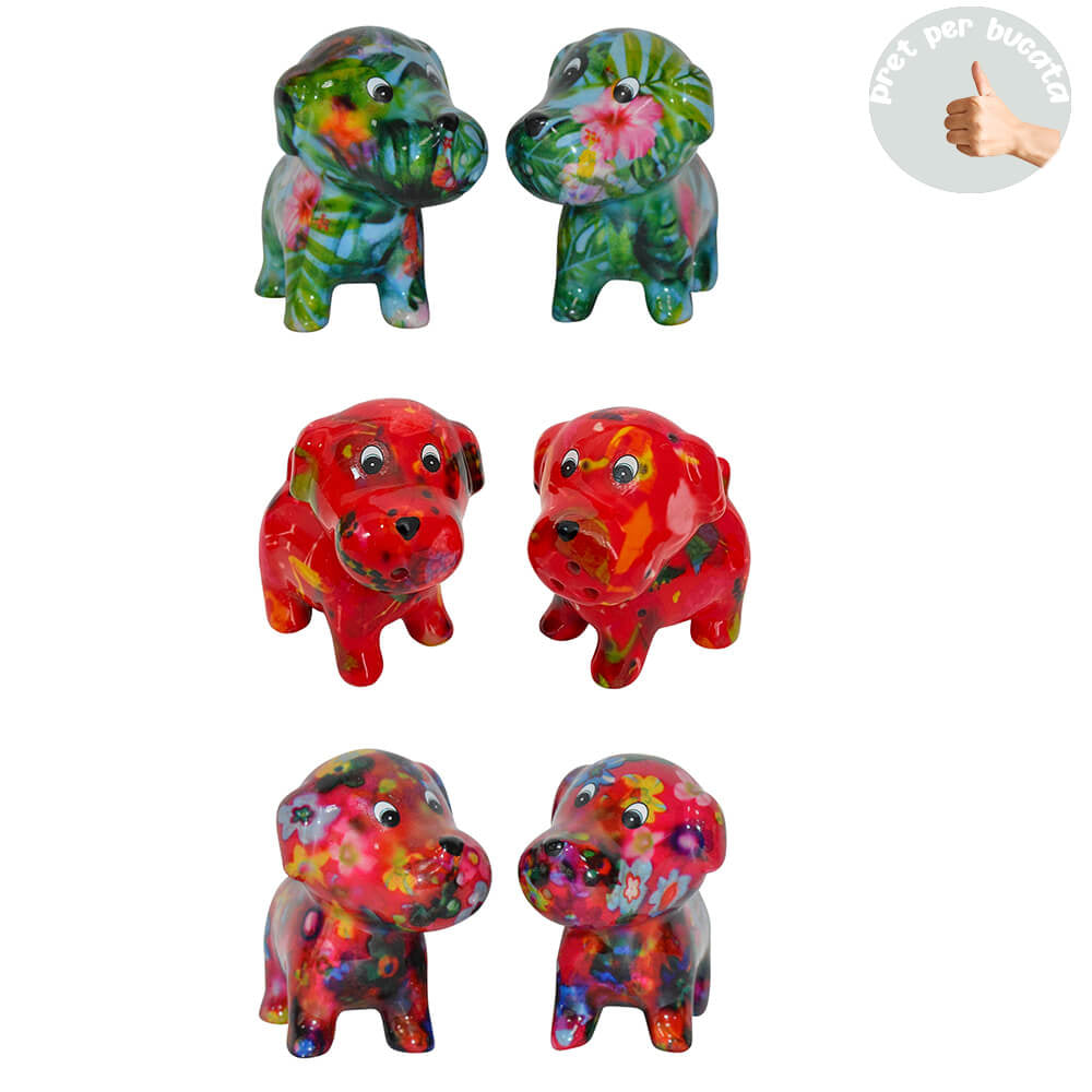 Decoratiune ceramica Sare si piper Catel Bruno h7 cm