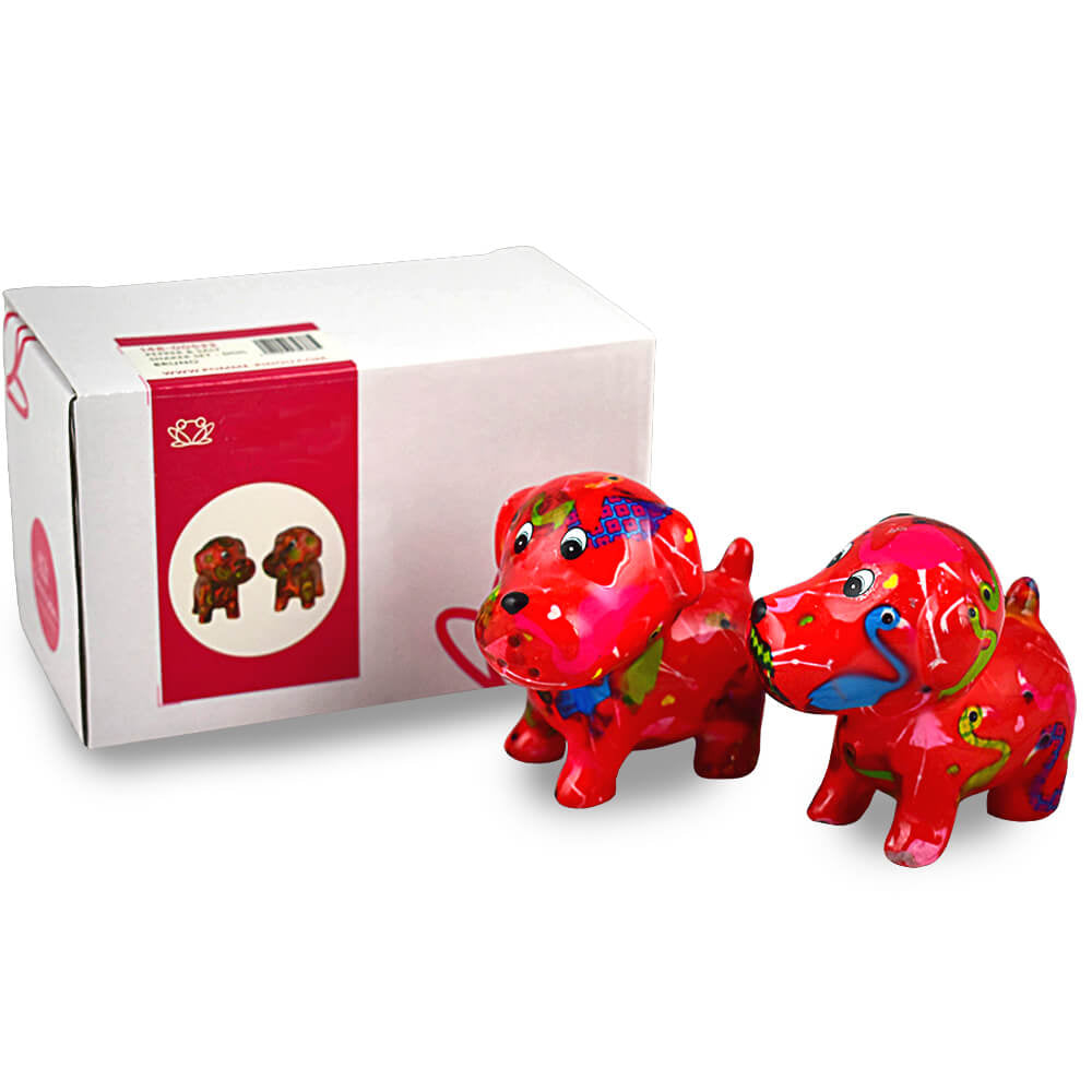 Decoratiune ceramica Sare si piper Catel Bruno h7 cm