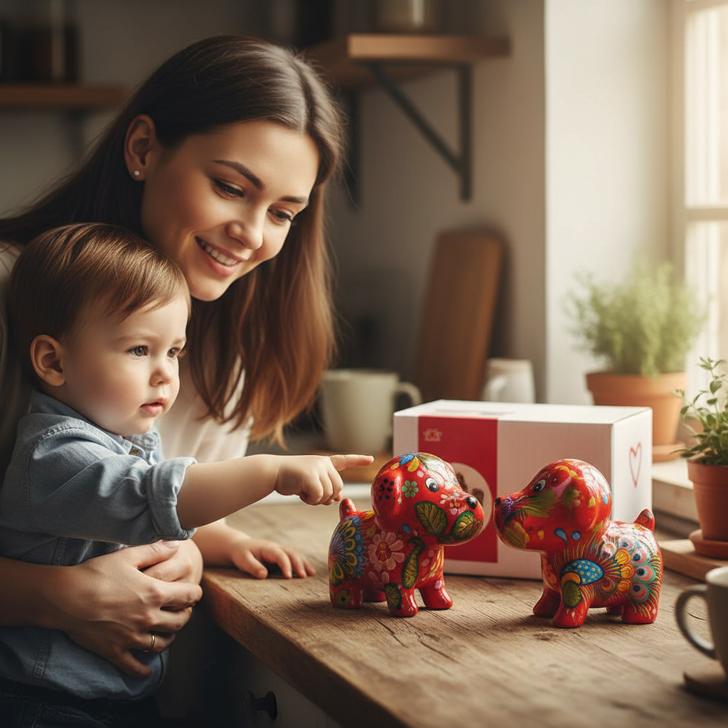 set recipiente pentru sare si piper, in firma de catelusi. Hazul copiilor la masa