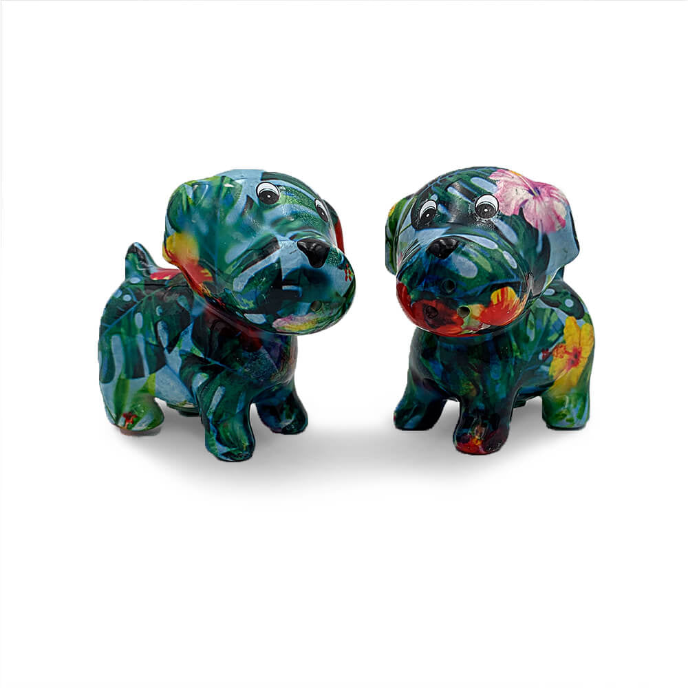 Decoratiune ceramica Sare si piper Catel Bruno h7 cm