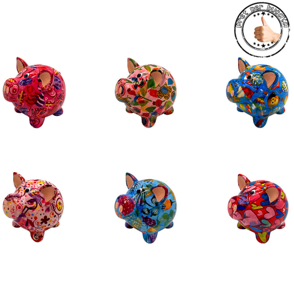 Decoratiune ceramica Porcusor Rosie S asortat
