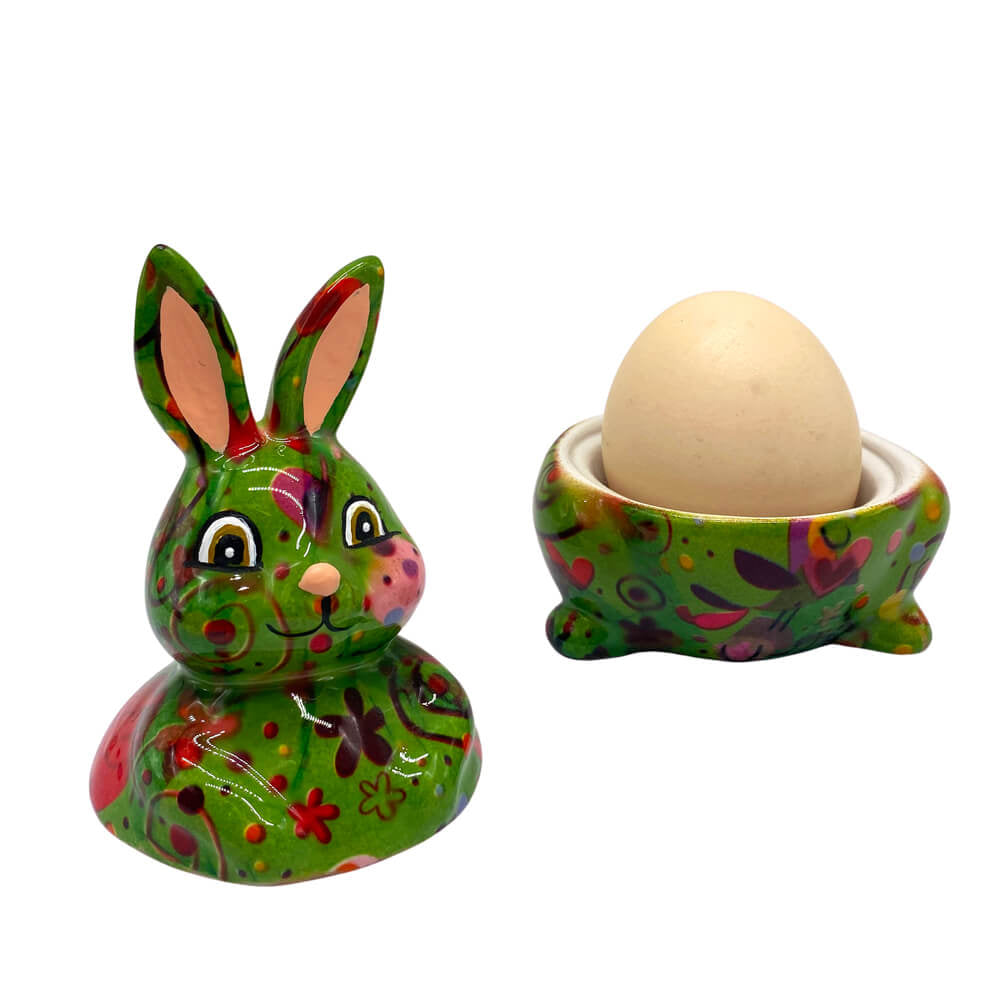 Decoratiune ceramica Suport pentru ou fiert Iepuras Millie