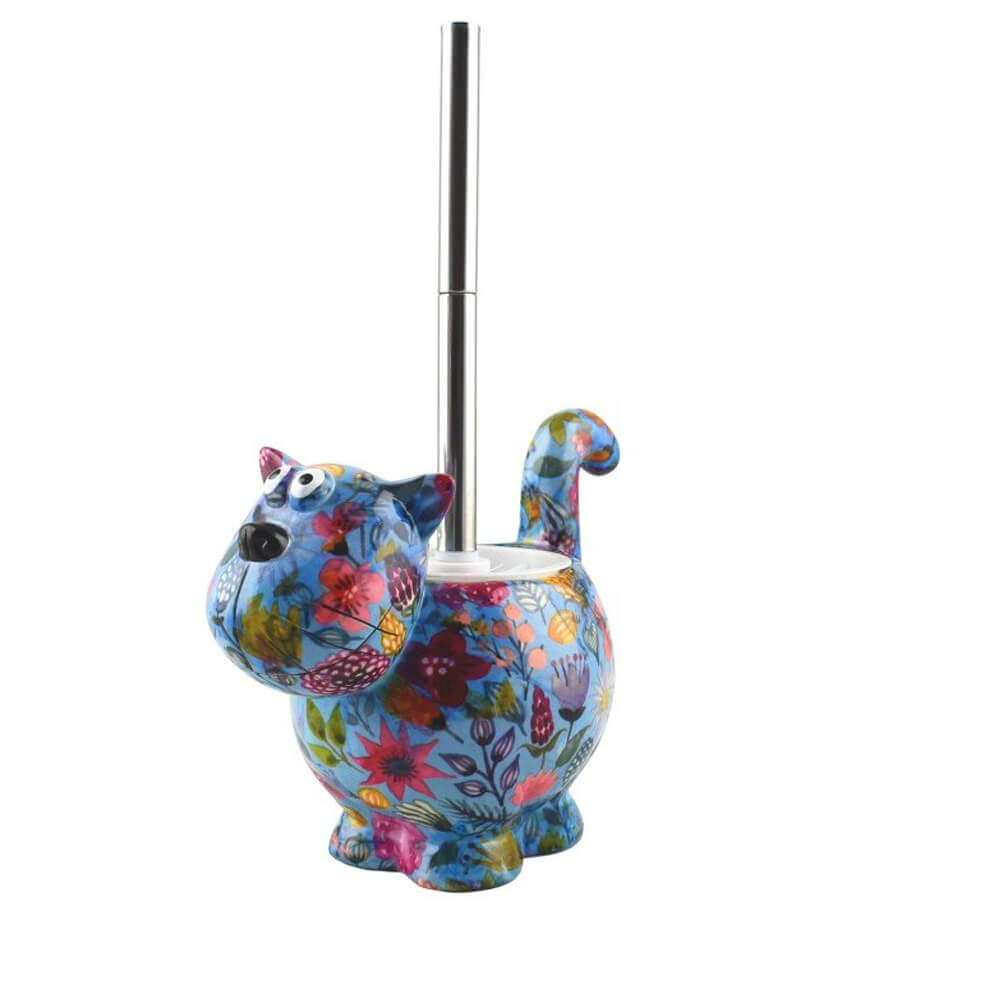 Decoratiune ceramica Suport perie toaleta Pisica Dorothy h17.5 cm