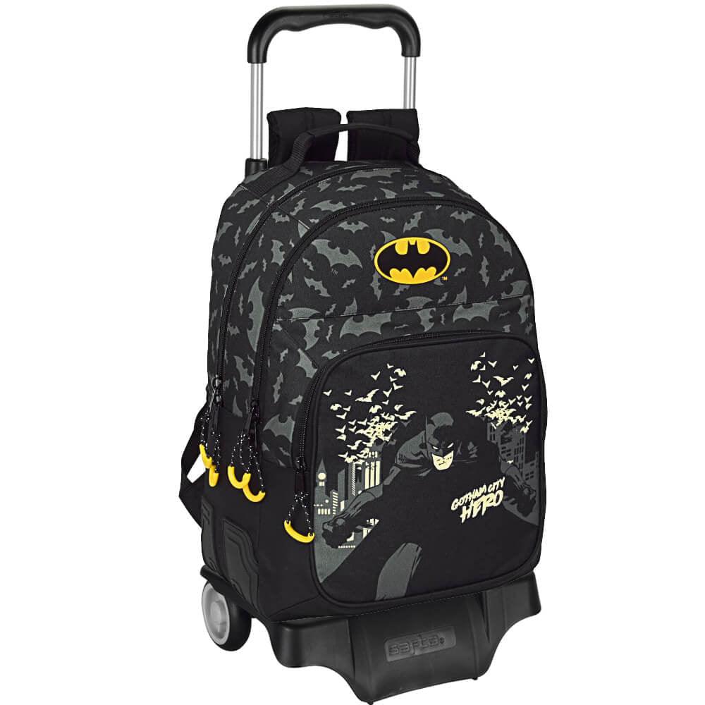 Ghiozdan dublu cu troler Batman Hero - Nitzi.ro