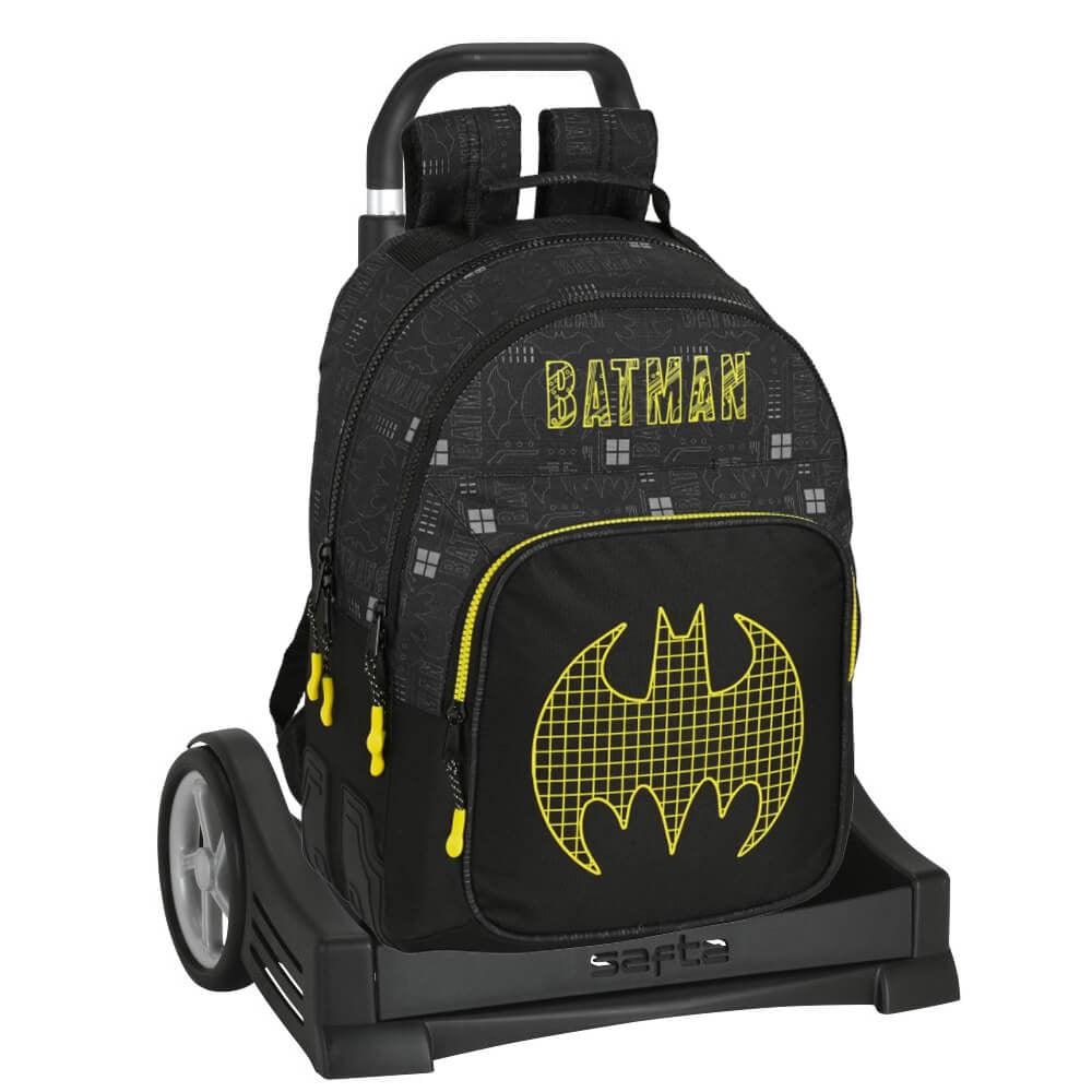 Ghiozdan dublu cu troler evolution Batman - Nitzi.ro