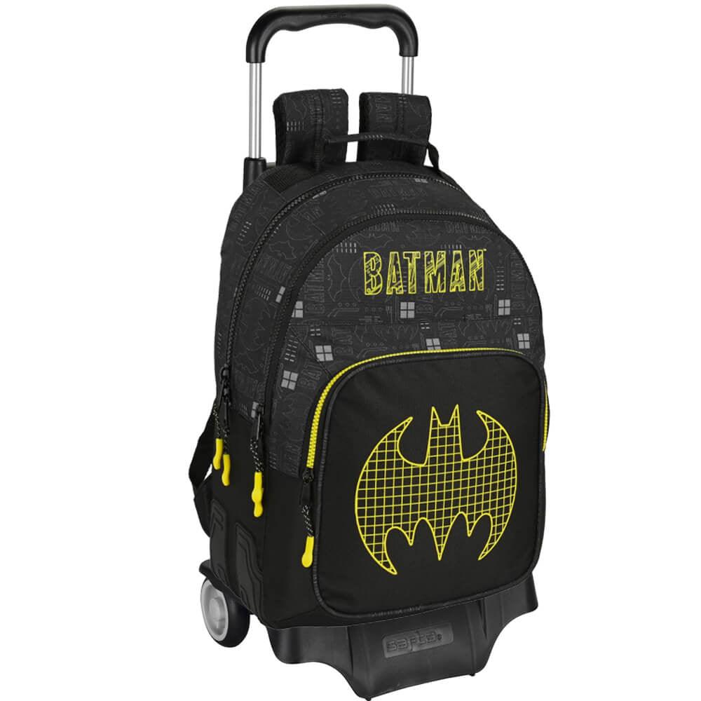 Ghiozdan dublu cu troler Batman - Nitzi.ro