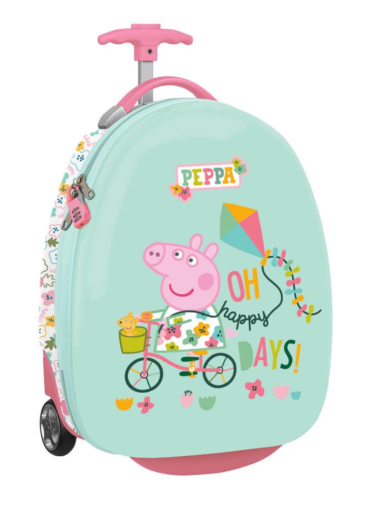 Troler cabina copii de 43 cm Peppa Pig vernil