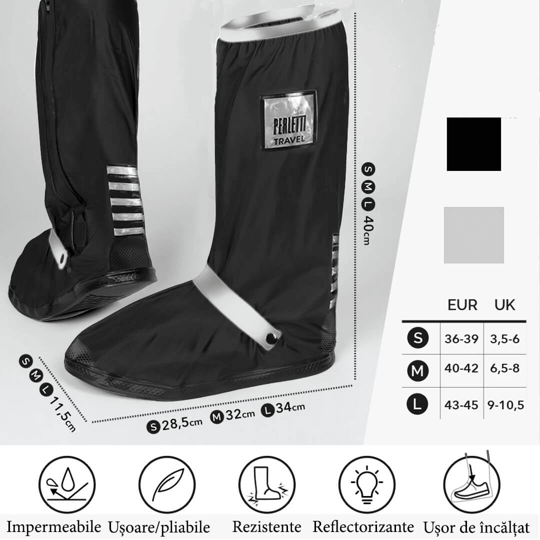 Huse reflectorizante pantofi negre 43-45 - Nitzi.ro