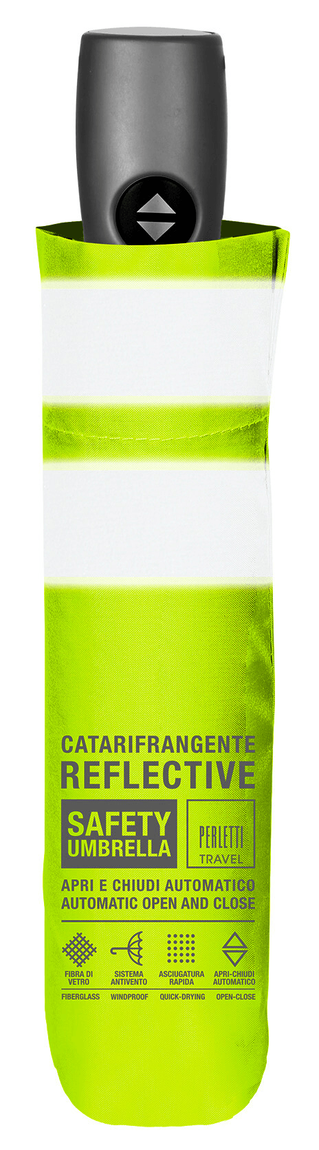 Mini umbrela automata galben neon - Nitzi.ro