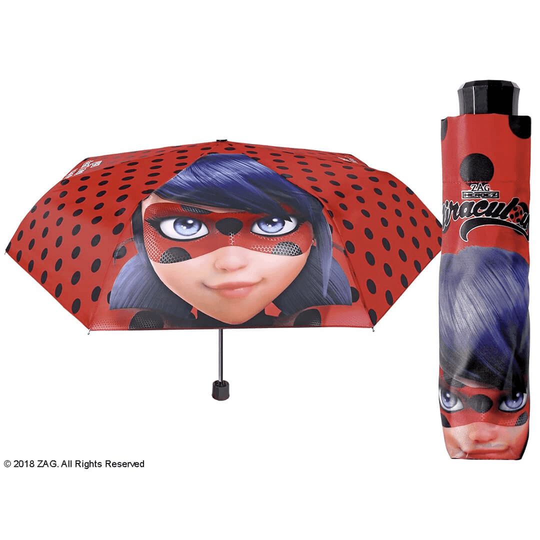Umbrela pentru copii pliabila manuala Ladybug - Nitzi.ro