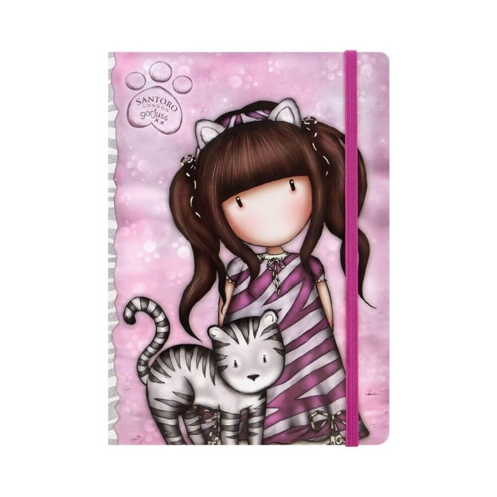 Bullet Journal cu pix+abtibilduri+notite Gorjuss Ruby Wild - Nitzi.ro