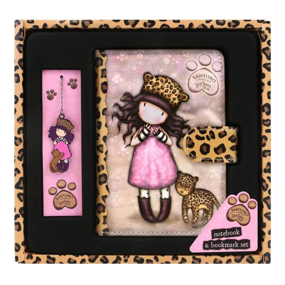 Set jurnal cu coperta PVC si semn de carte Gorjuss Purrrrrfect Love - Nitzi.ro