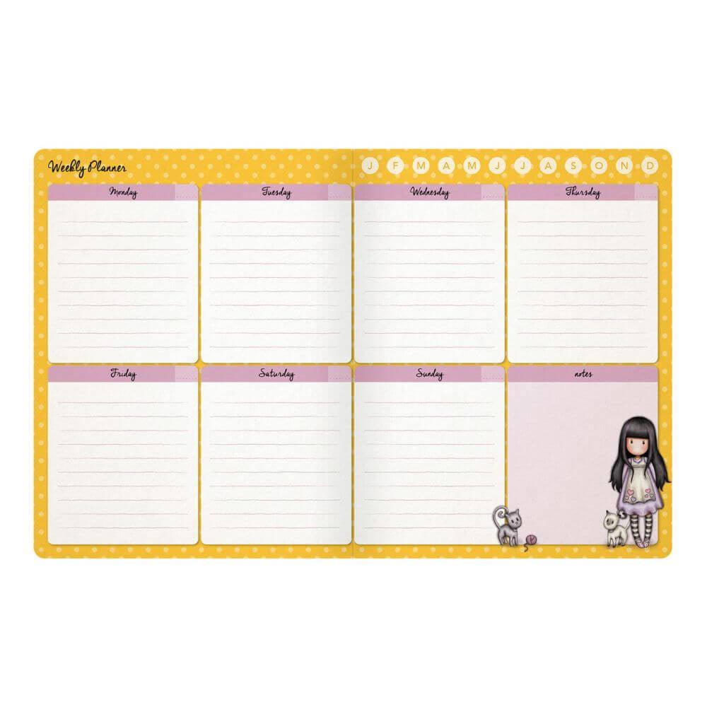 Agenda planificator Gorjuss Smitten Kitten - Nitzi.ro