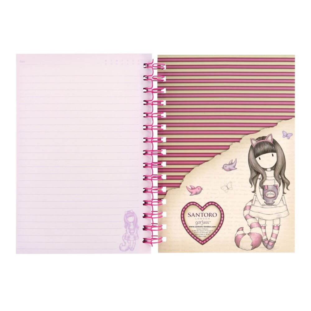 Jurnal cu spira Gorjuss Cheshire Cat