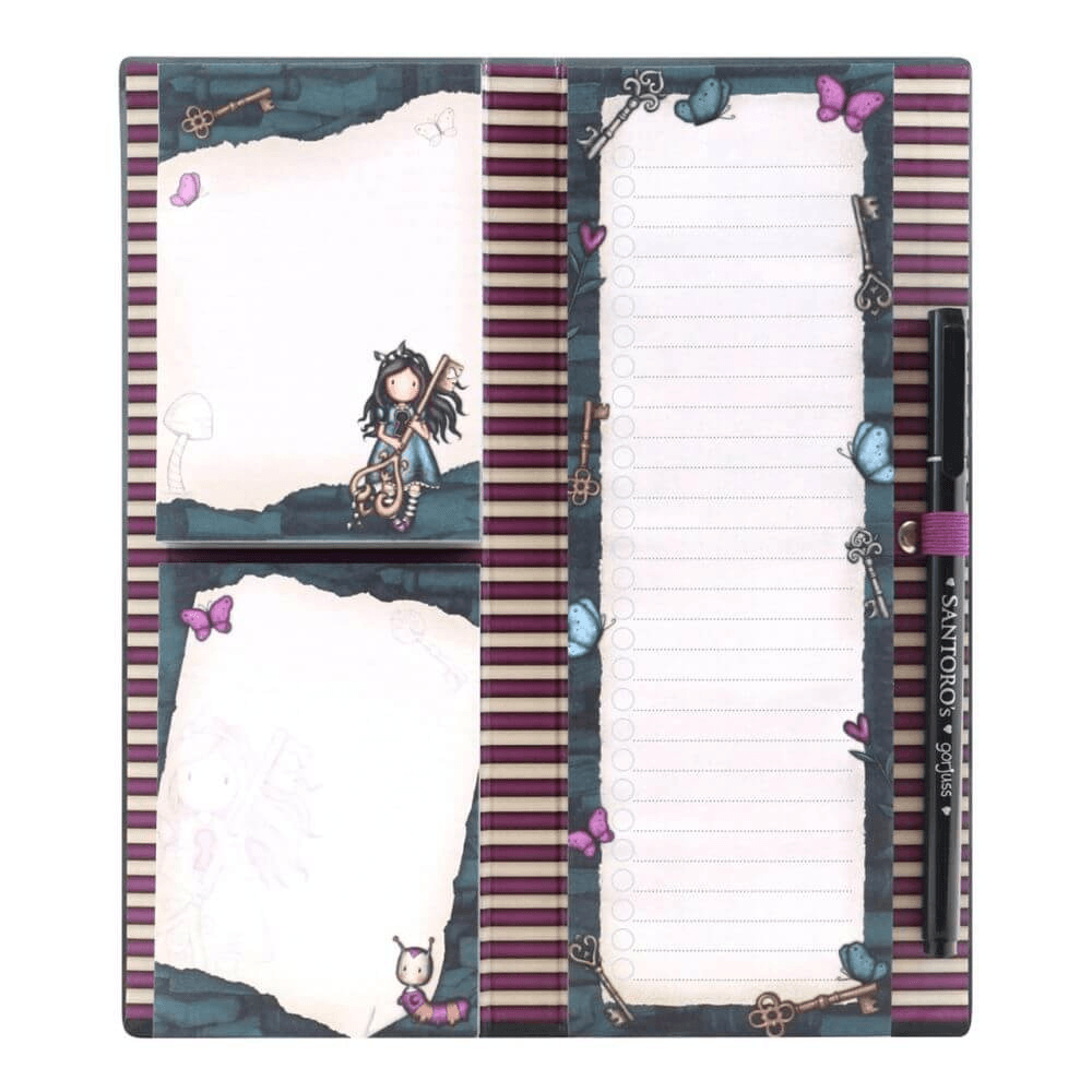 Set postit, shopping list si pix Gorjuss Curiosity - Nitzi.ro