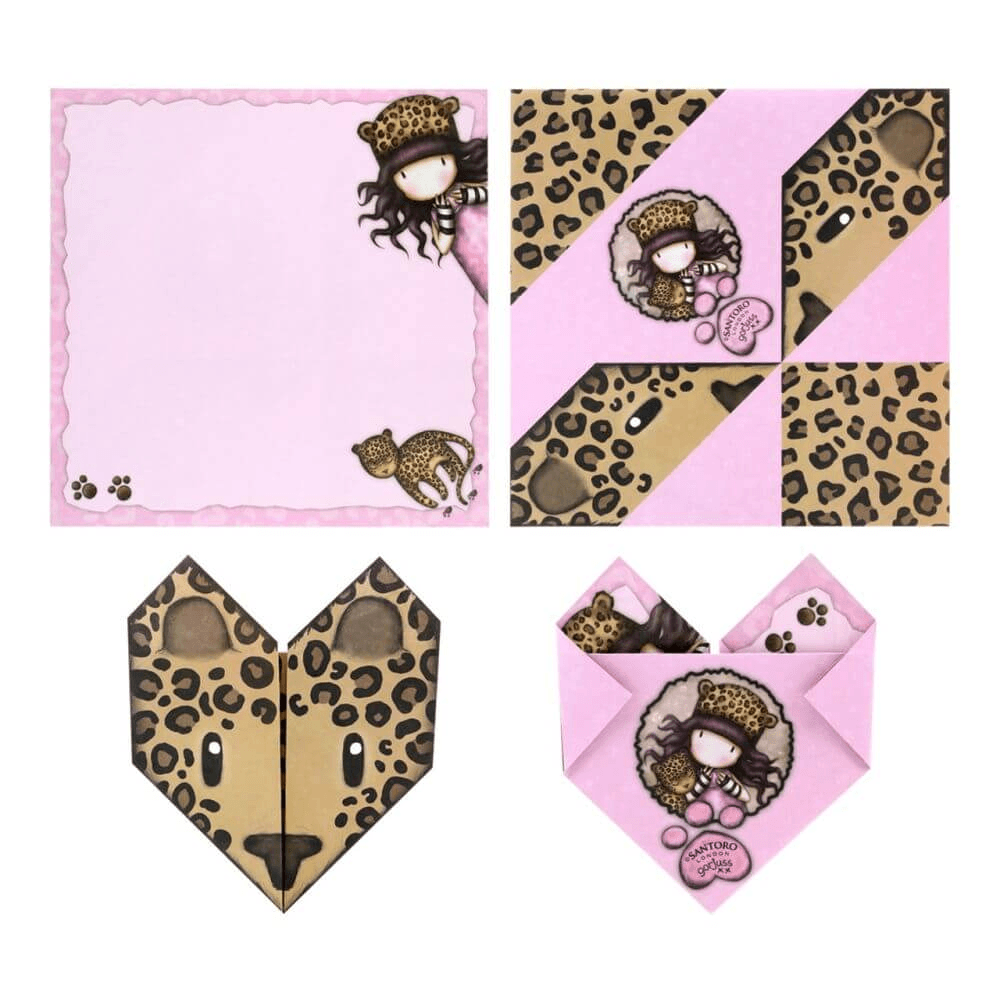 Set 30 invitatii origami Gorjuss Wild - Nitzi.ro