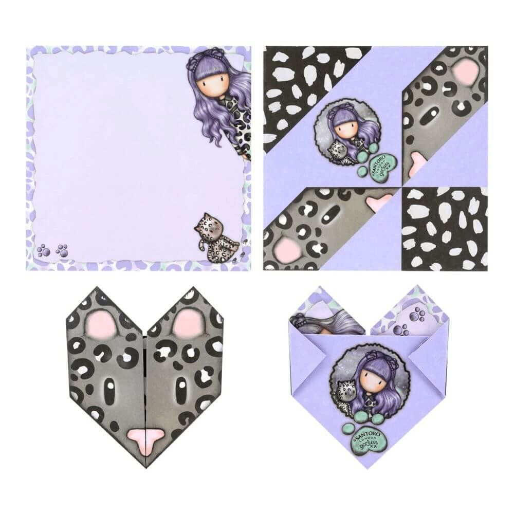 Set 30 invitatii origami Gorjuss Wild - Nitzi.ro