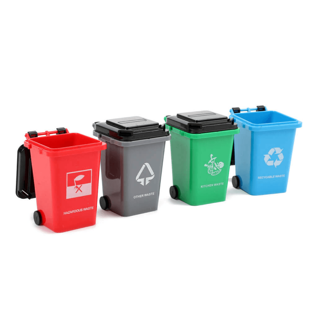 Jucarie camion de gunoi cu 4 pubele - Nitzi.ro