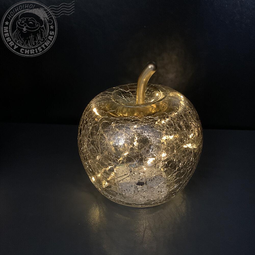 Mar decorativ gri argintiu cu 20 LED 16 cm - Nitzi.ro