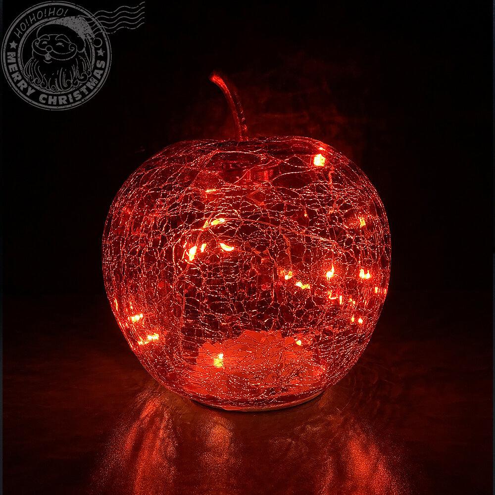 Mar decorativ rosu cu 20 LED 16 cm - Nitzi.ro
