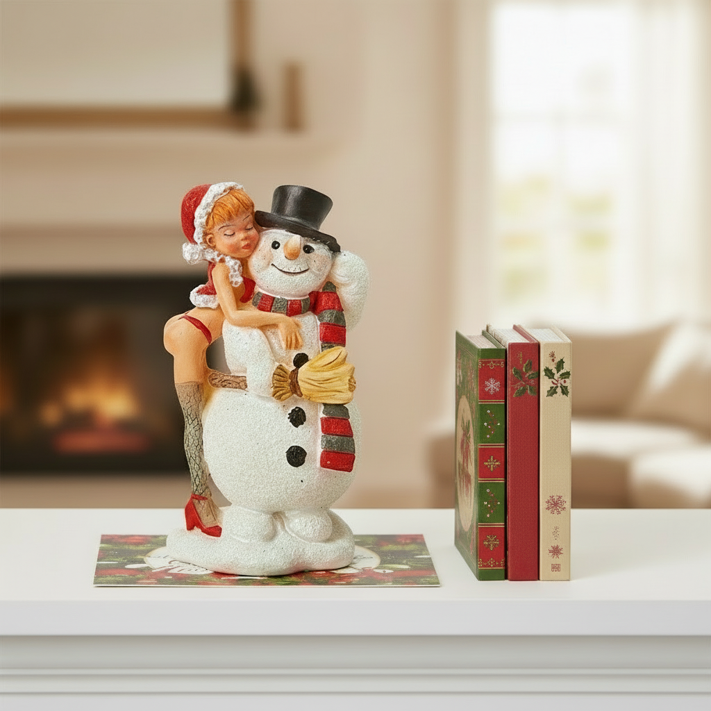 figurina om de zapada si craciunita, recomandat pentru cadourile de secret Santa