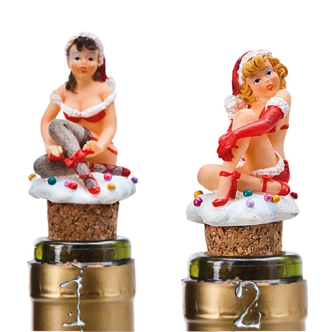 Dop decorativ pentru sticla Craciunite 7 cm - Nitzi.ro