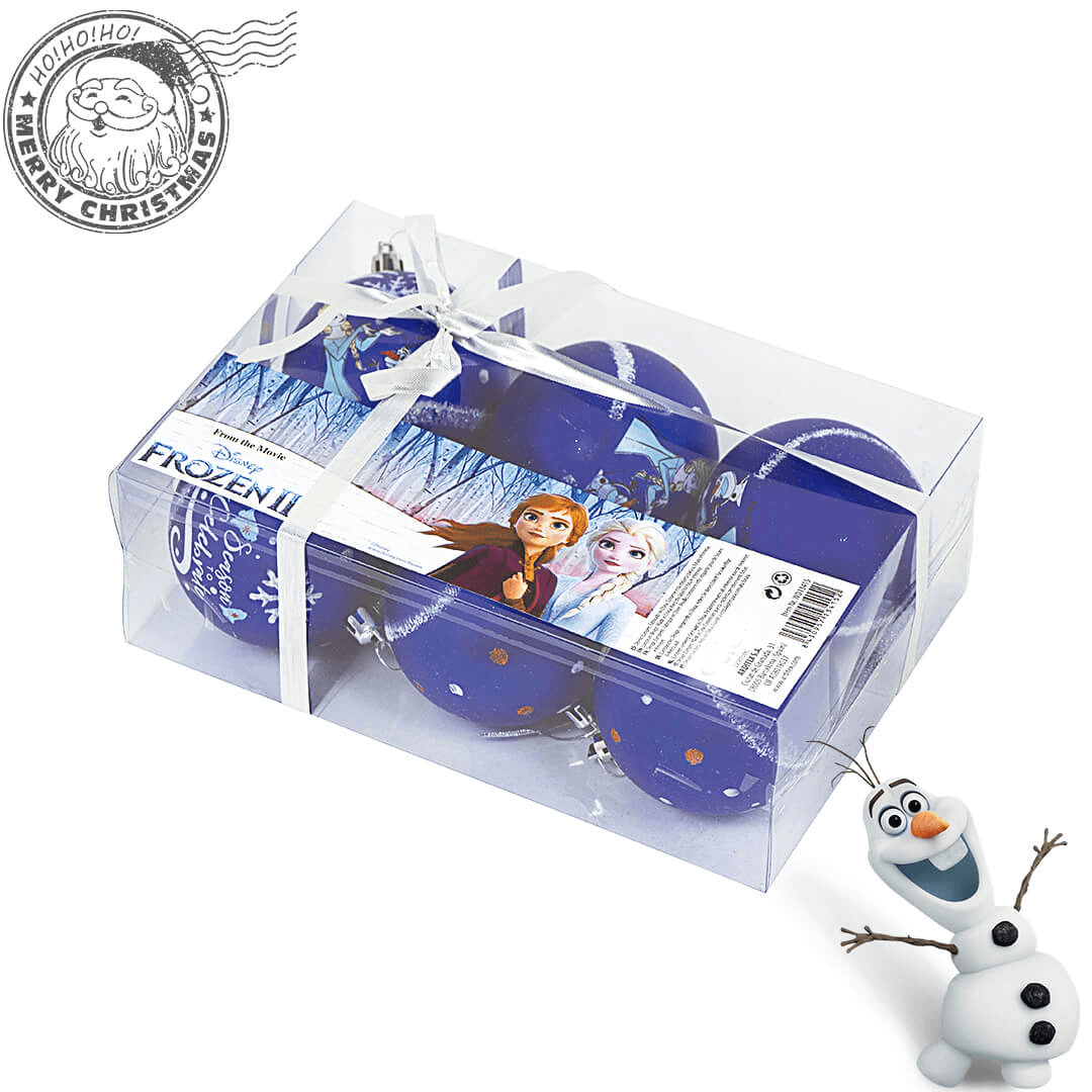 Set 6 Globuri brad Frozen II 8 cm - Nitzi.ro