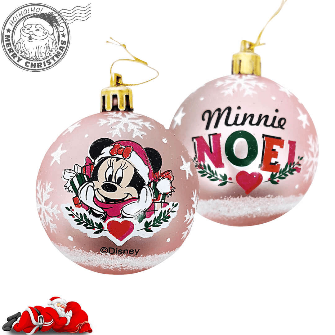 Set 6 Globuri brad Minnie Mouse - Nitzi.ro