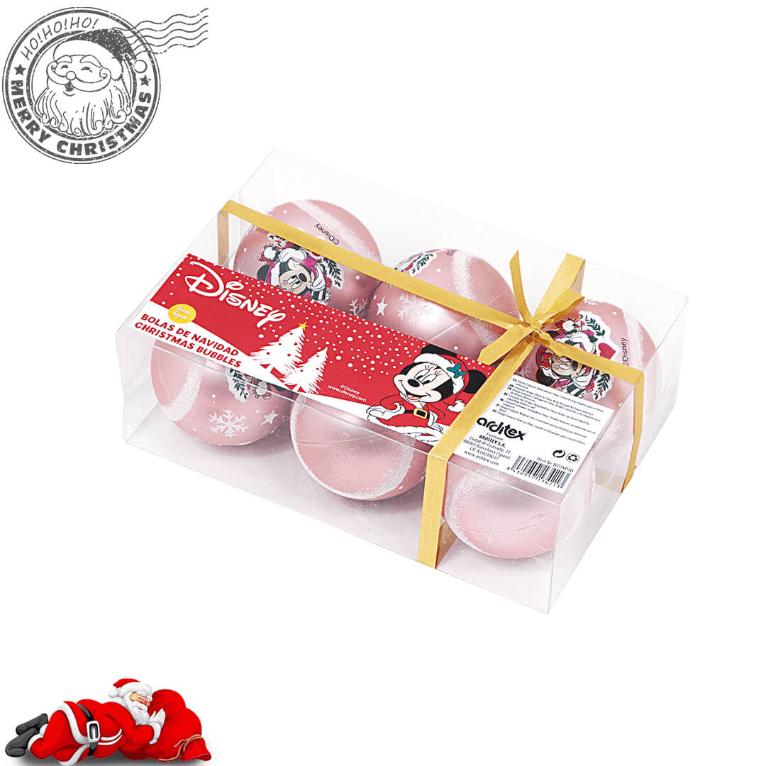 Set 6 Globuri brad Minnie Mouse - Nitzi.ro
