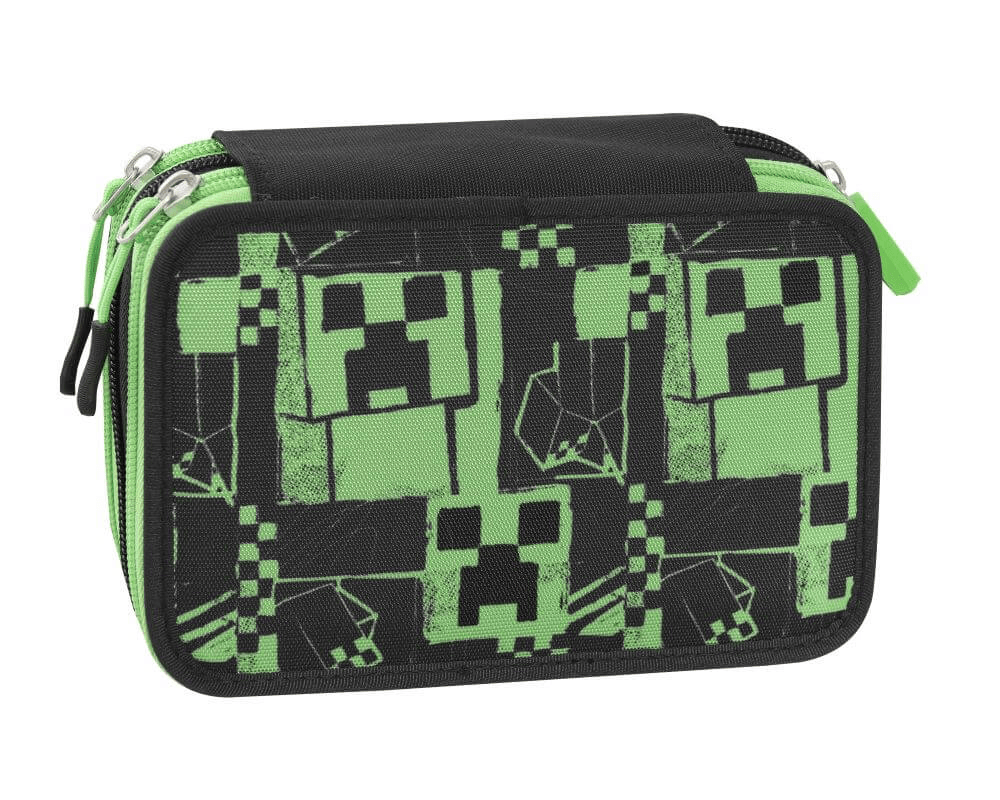 Penar cu rechizite Minecraft verde - Nitzi.ro