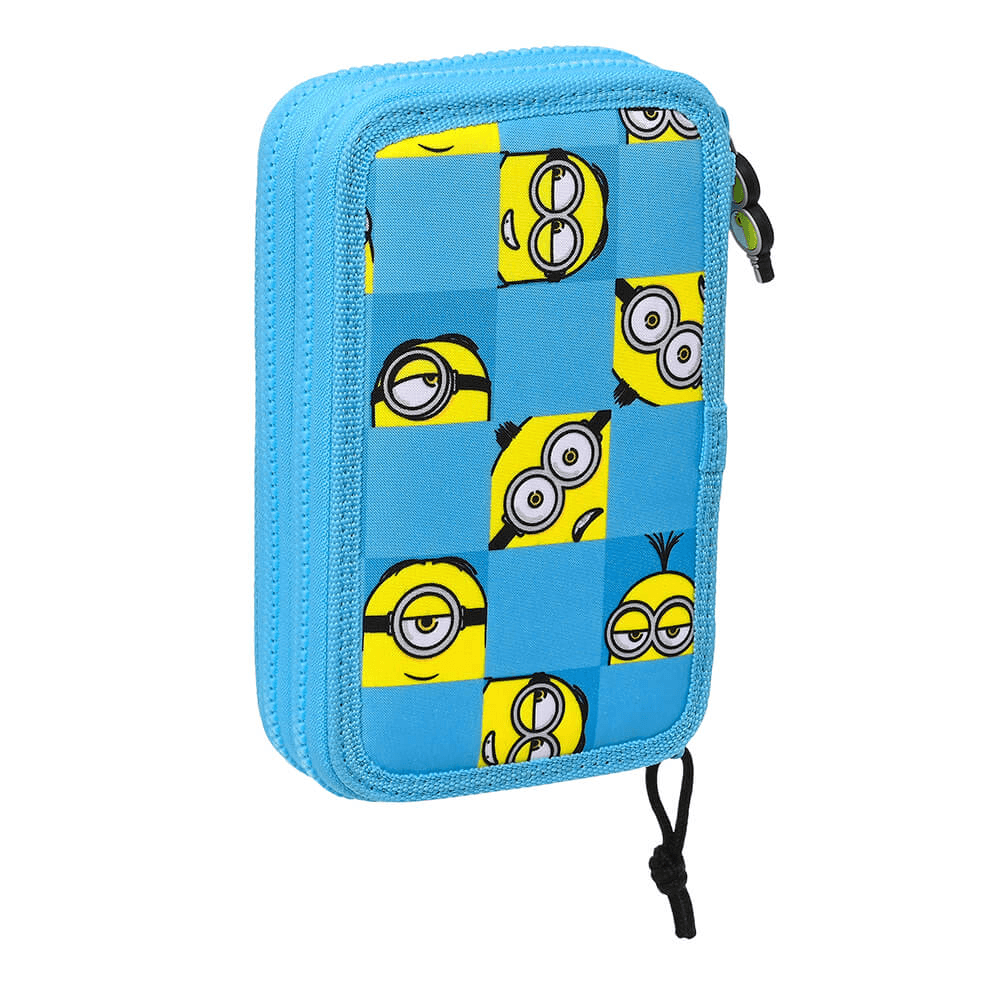 Penar cu rechizite 2 fermoare Minions - Nitzi.ro