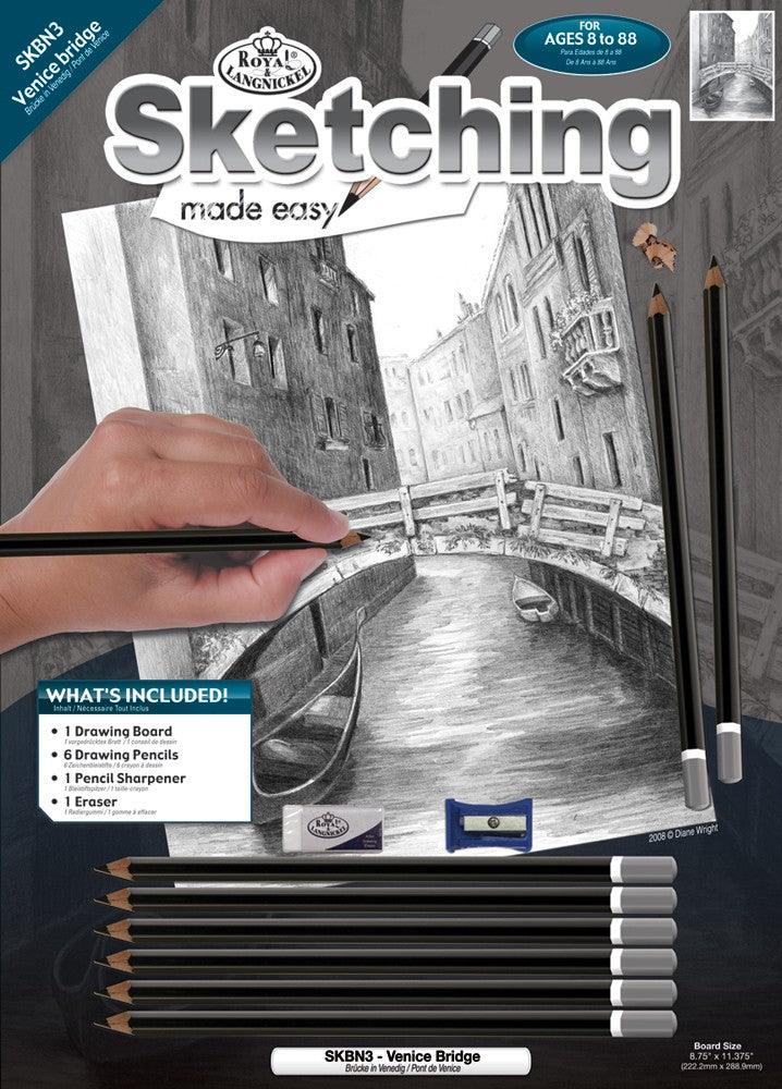 Set pentru realizarea unui desen in creion - Pod venetian - Nitzi.ro