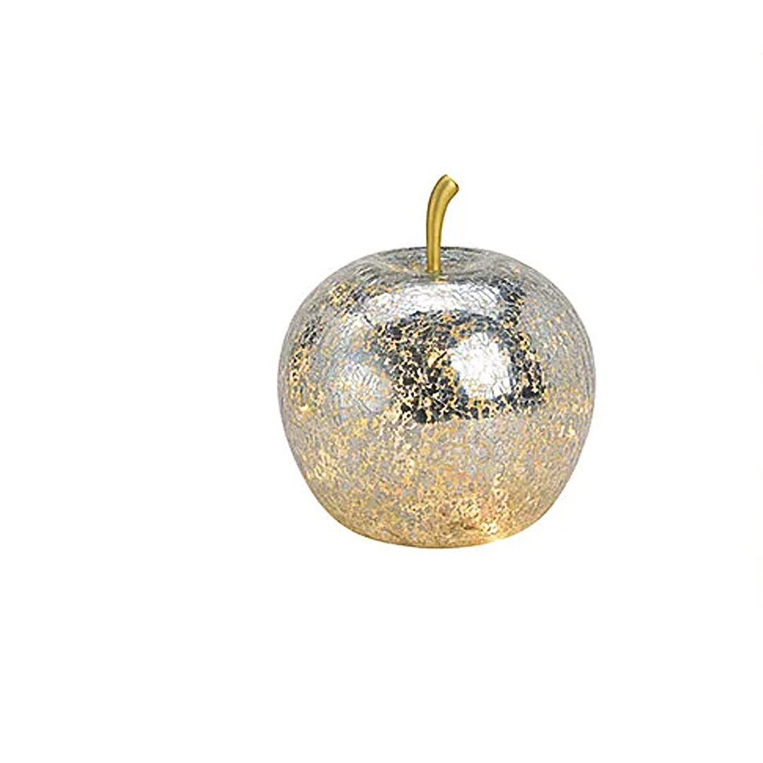 Mar decorativ gri argintiu cu 20 LED 16 cm - Nitzi.ro