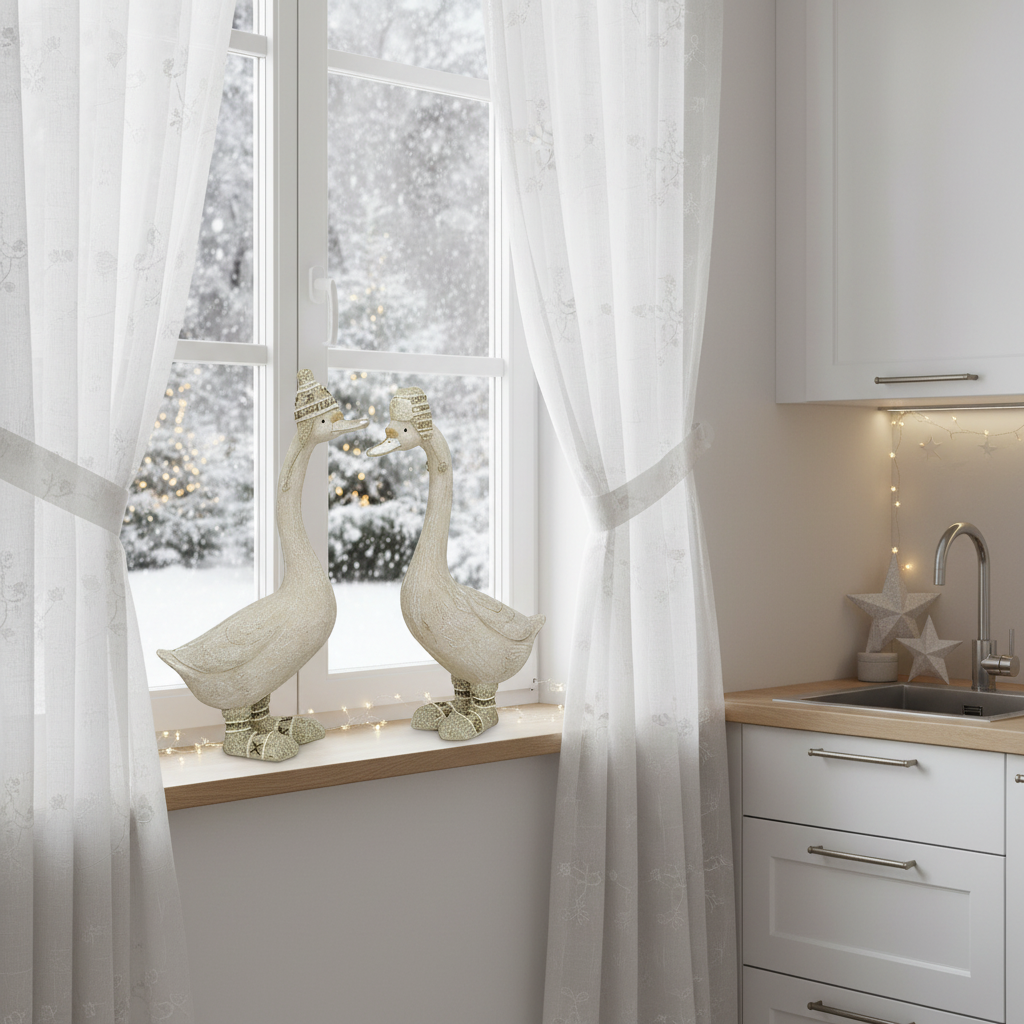 Gasca decorativa cu caciulita 28 cm