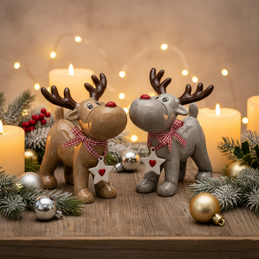 Ren decorativ ceramic, pentru masa de sarbatori