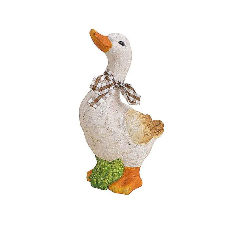 Rata alba decorativa din ceramica 16 cm - Nitzi.ro