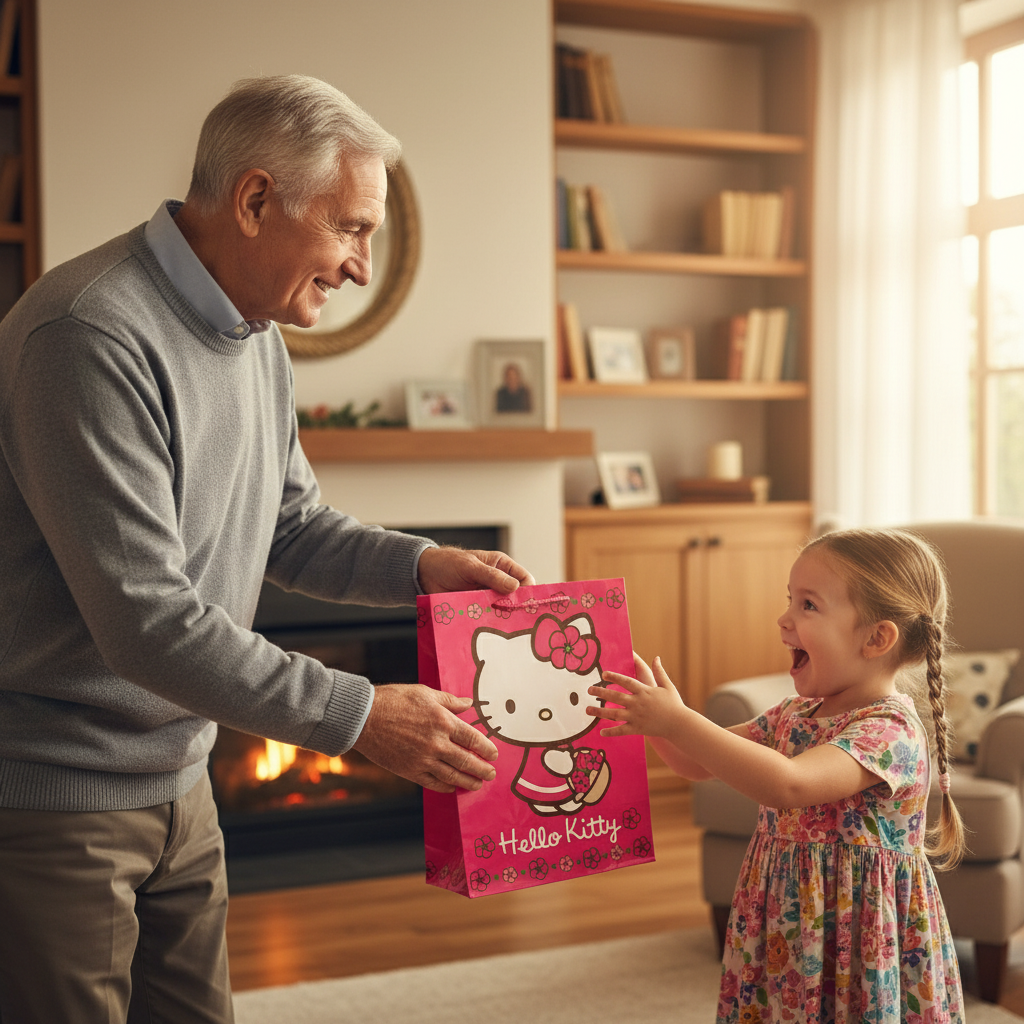 Punga hartie Hello Kitty 33X24,5X13 cm