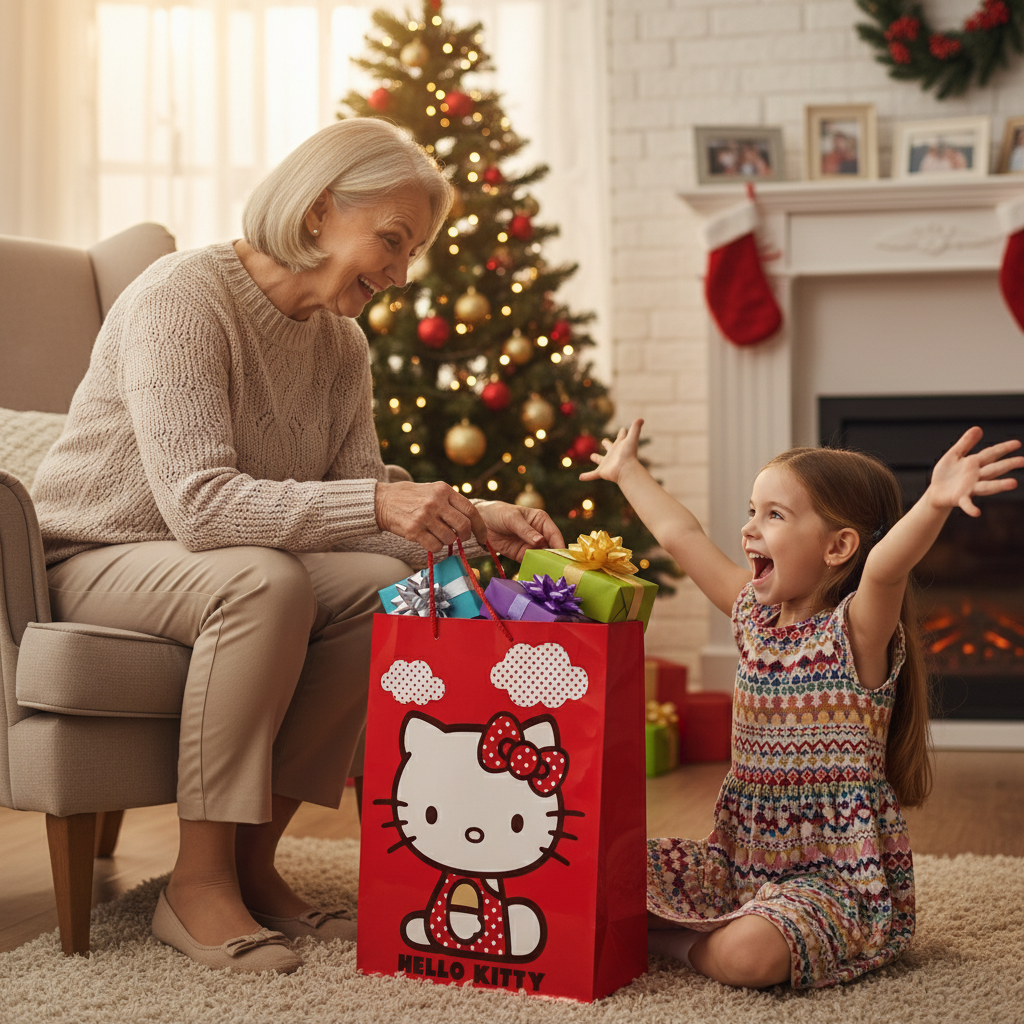 Punga hartie Hello Kitty 33X24,5X13 cm