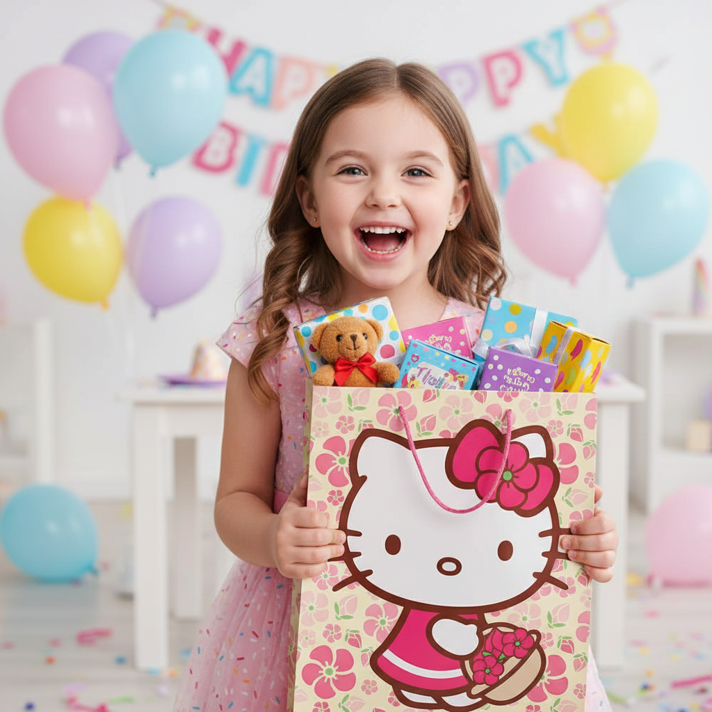 Punga hartie Hello Kitty 33X24,5X13 cm