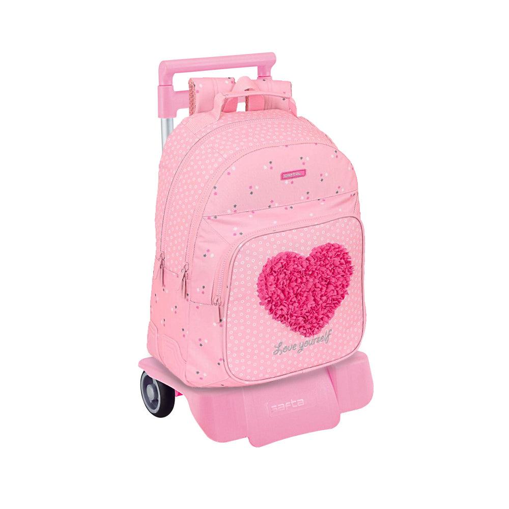Troler roz Love Yourself 42 cm - Nitzi.ro