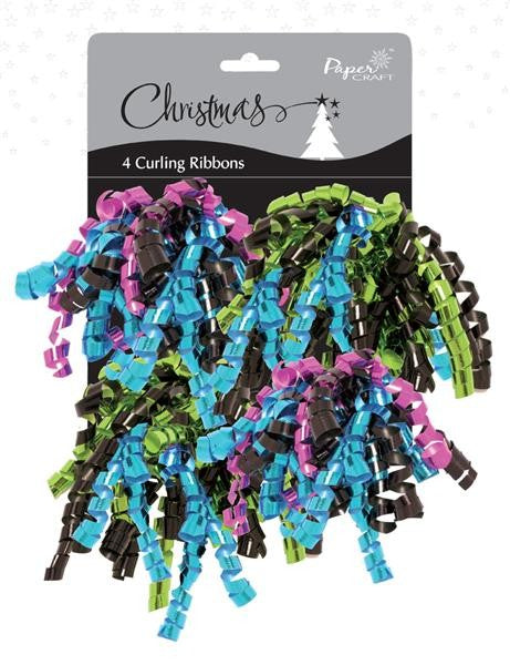 Set 4 pompoane carlionate pentru decorarea cadoului