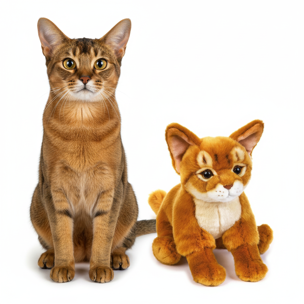 Descopera jucaria plus Pisica Abisiniana, o adorabila pisicuta de 25 cm inaltime