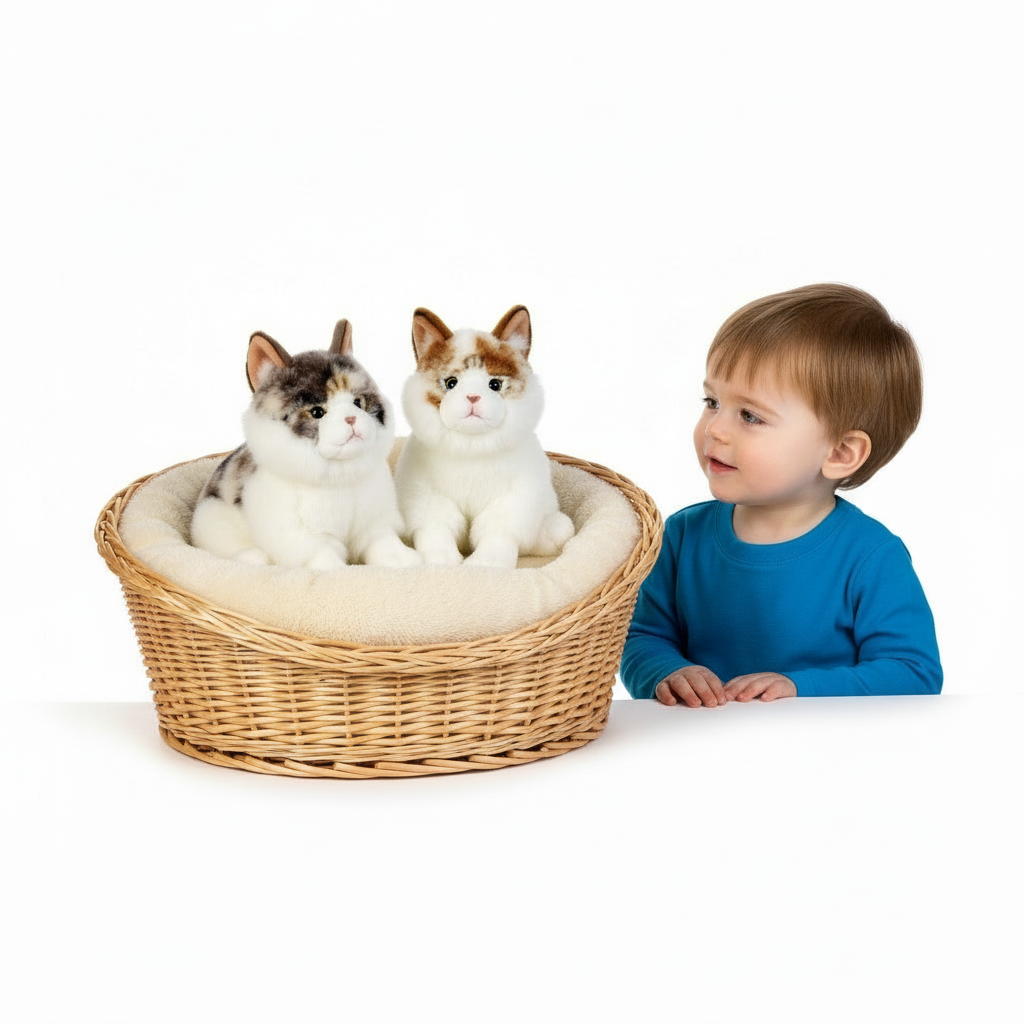 Jucărie copii Pisica de plus Norvegiana 25 cm