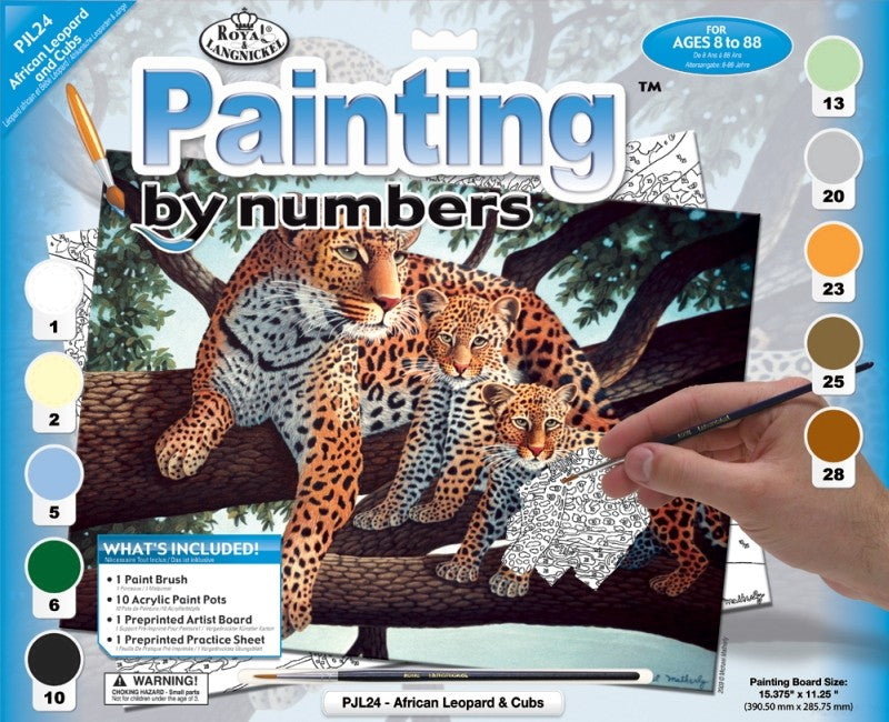 Pictura pe numere juniori - Leopard african