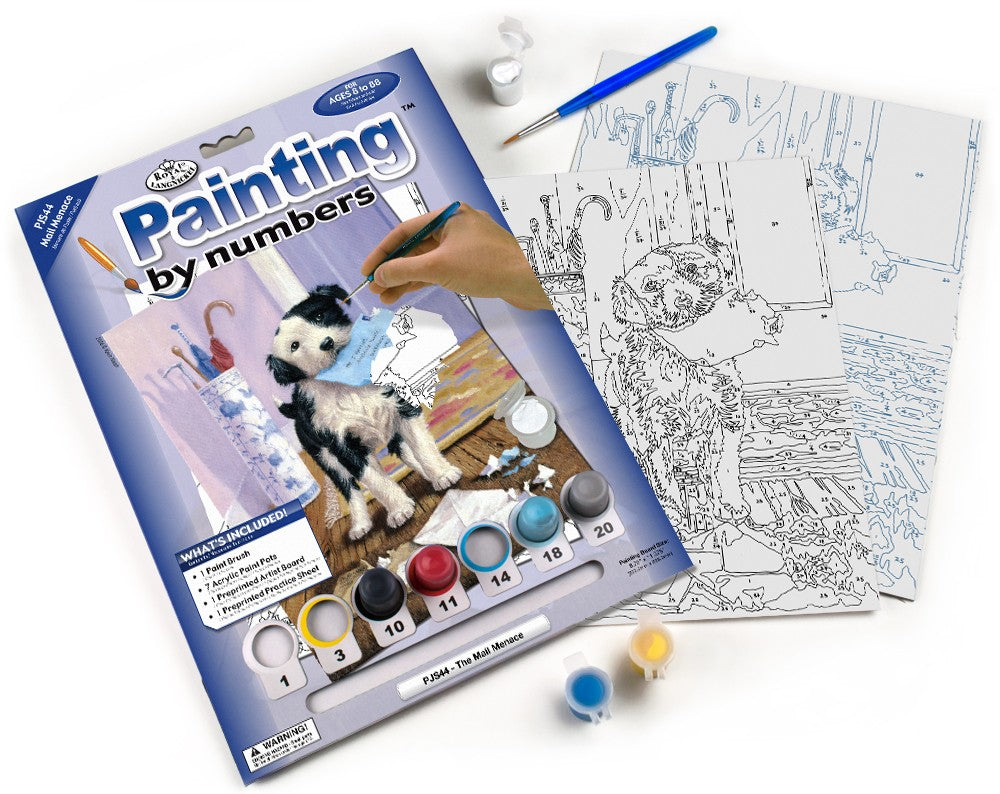 Prima mea pictura pe numare junior mica - Posta