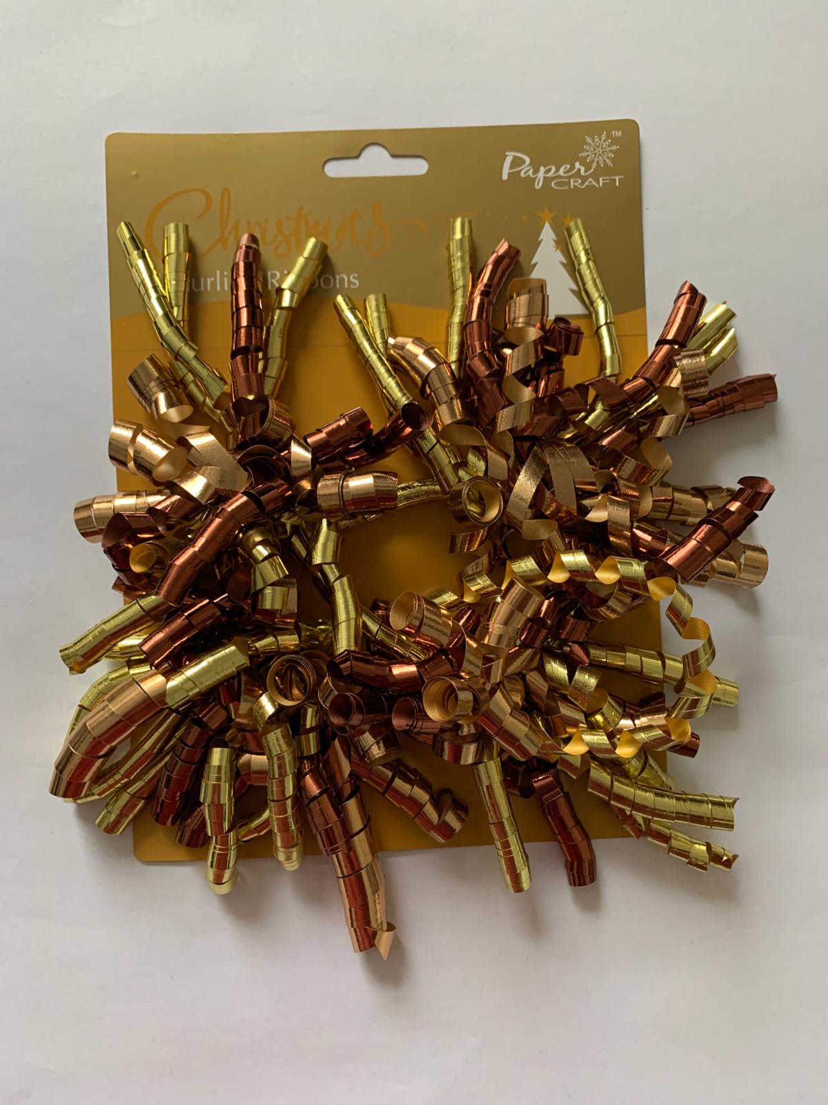 SET 4 PANGLICI CARLIONTATE GATA PENTRU DECORAT CADOUL DE CRĂCIUN