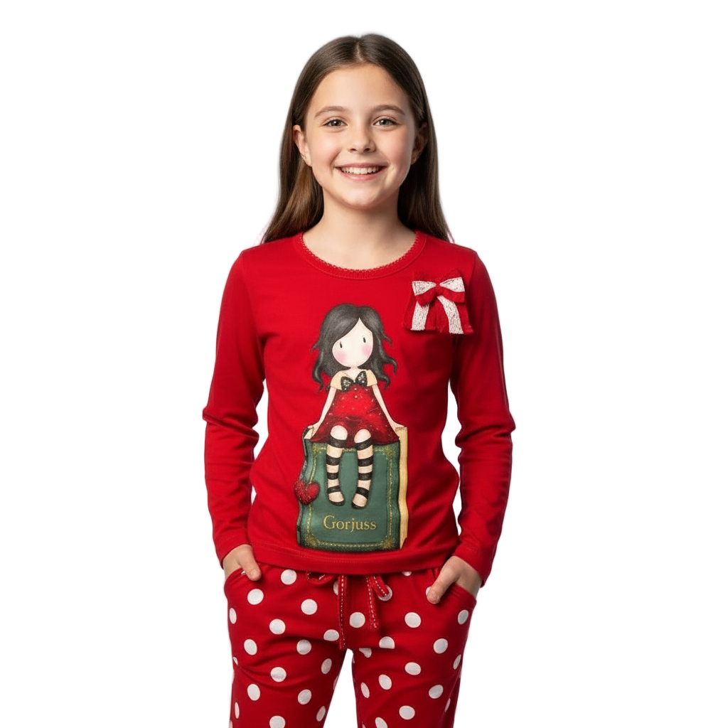 Pijama fete din bumbac Gorjuss My story in editie limitată - masura 8 ani